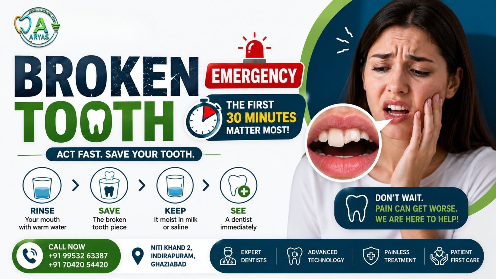 Broken Tooth Emergency: What to Do in the First 30 Minutes